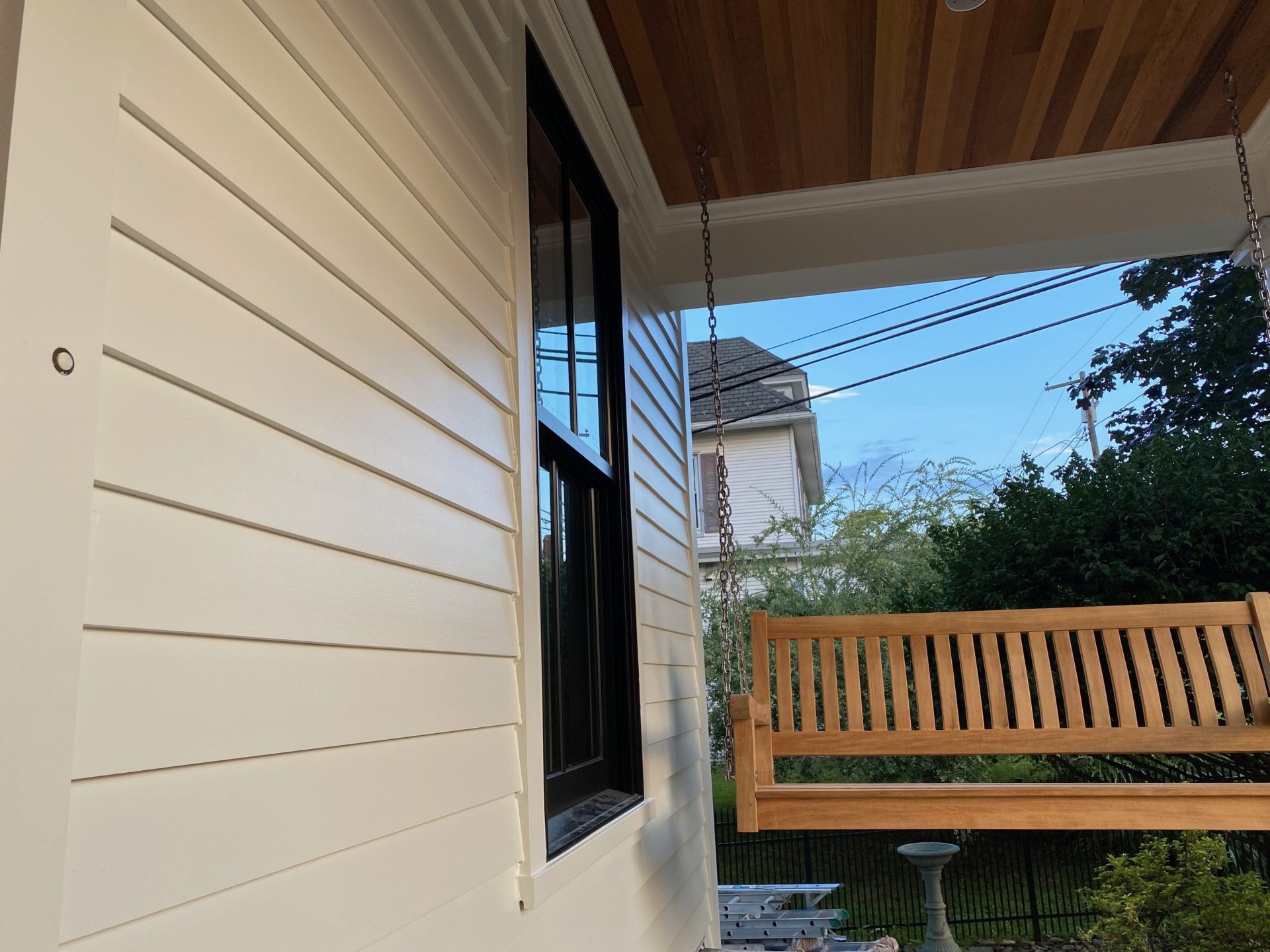 Newly repainting porch