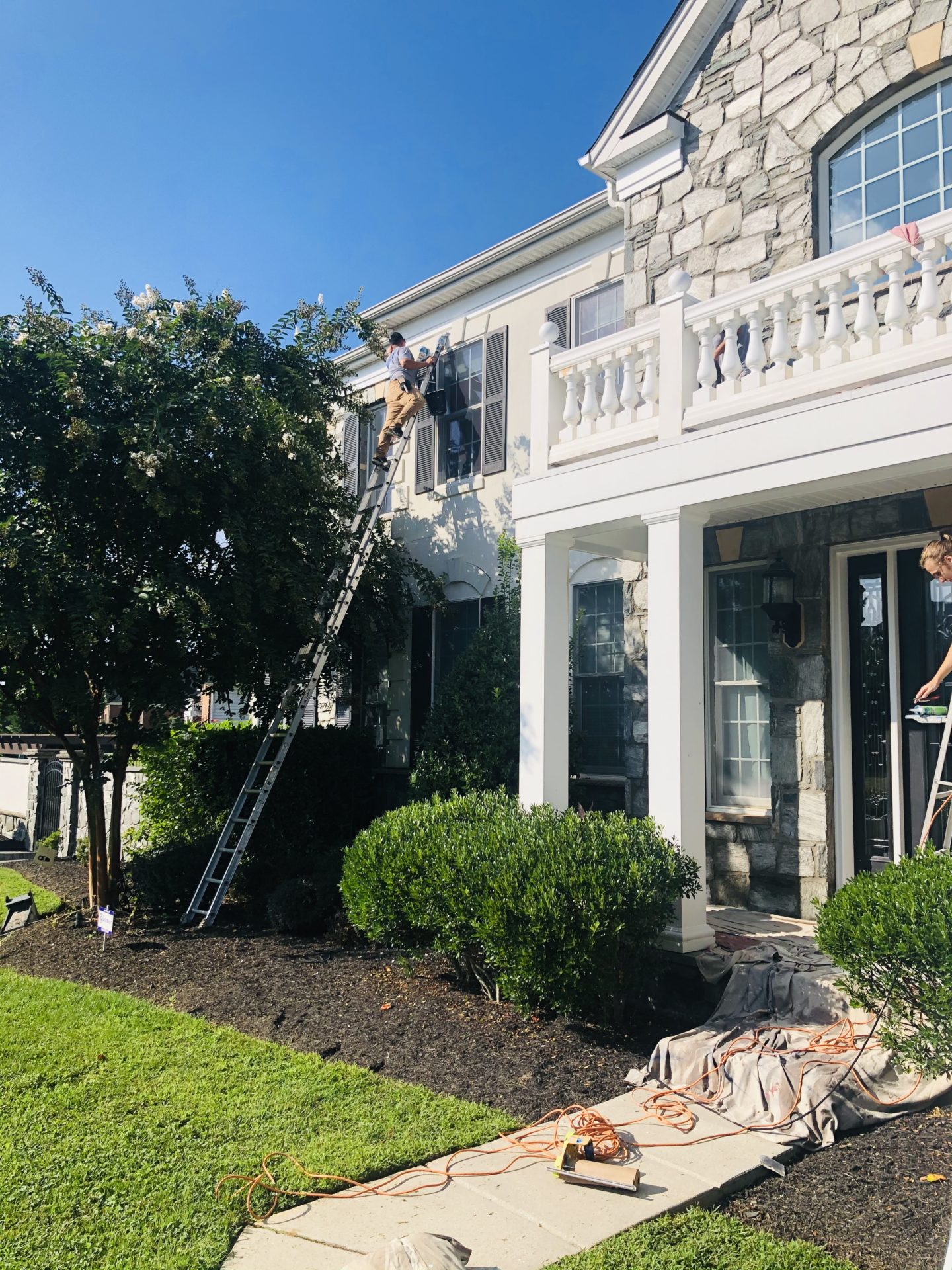 Front Entrance Refresh! Exterior Painters in Glenelg, MD Painting