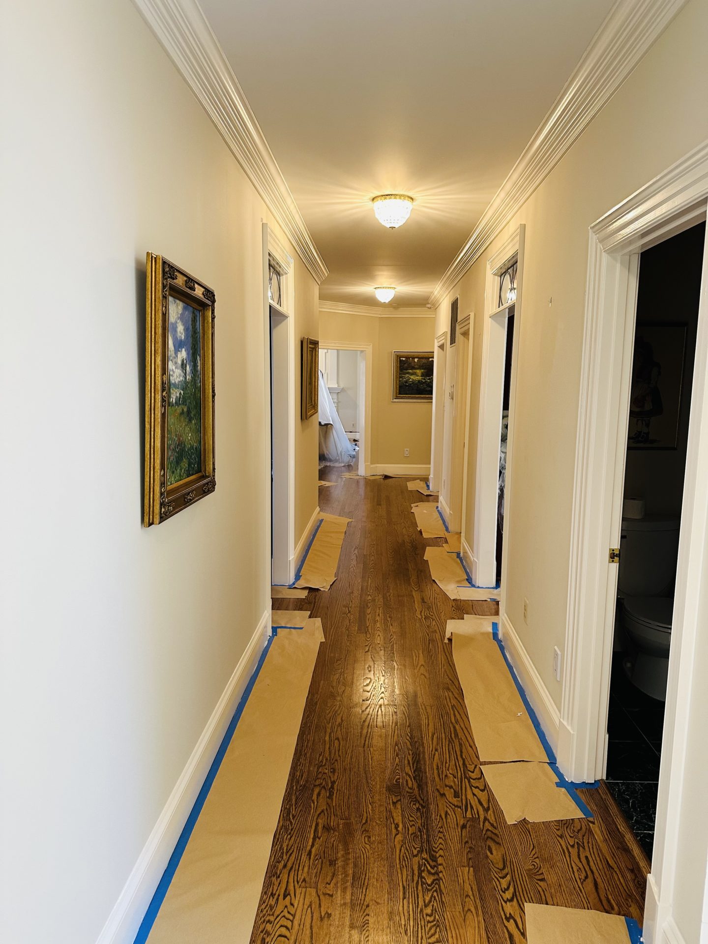 Our prep work ensures a flawless paint application on the trim thorough meticulous prep work